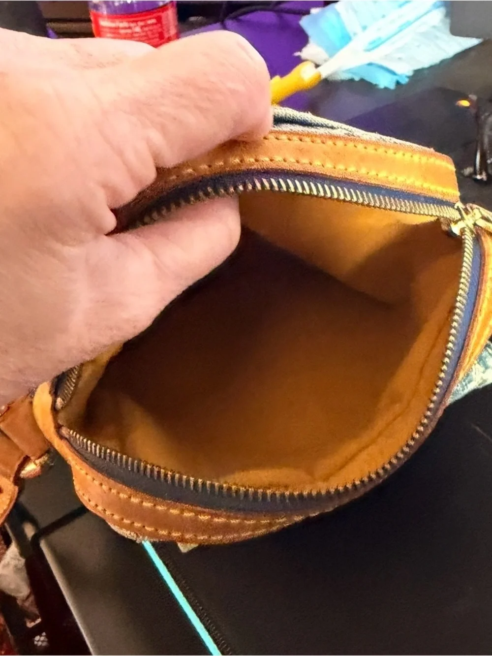 💕Louis Vuitton Monogram Denim Camera Bag Crossbody